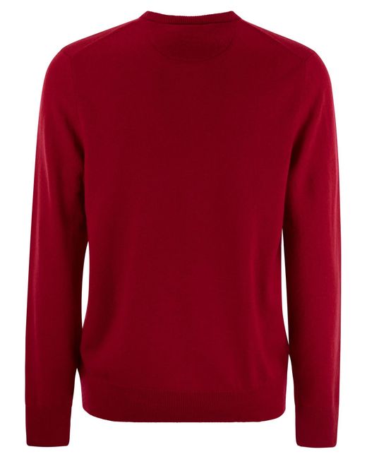 Polo Ralph Lauren Red Crew-Neck Wool Sweater for men