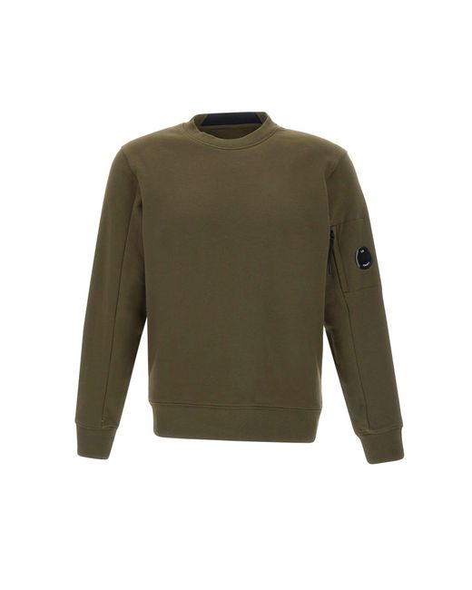 C P Company Green Cotton Sweatshirt for men