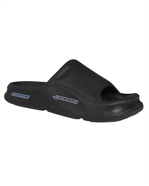 Heron Preston Black Rubber Slides for men