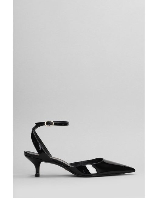 Stuart Weitzman Barelythere 50 Pumps In Black Patent Leather