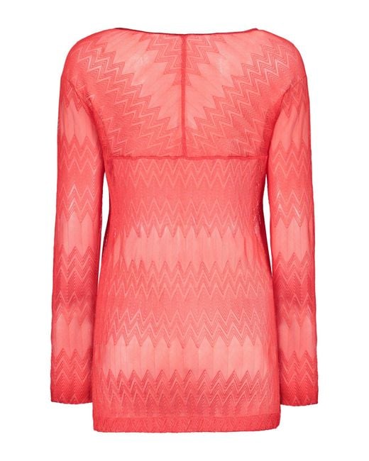 Missoni Pink Knitted T-Shirt