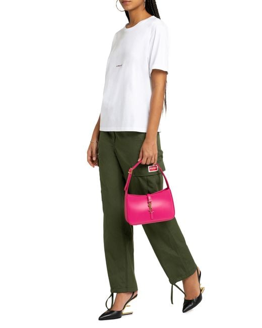 Saint Laurent Green Cotton Crew-Neck T-Shirt T-Shirts & Jerseys