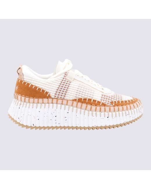 Chloé White Nama Sneaker