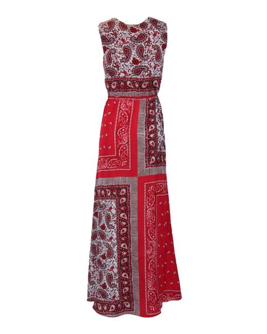 P.A.R.O.S.H. Red Dress Silk Midi
