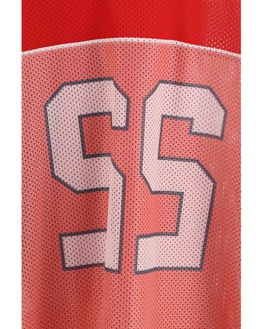 Moschino Red Technical Mesh T-Shirt Polyester T-Shirts for men