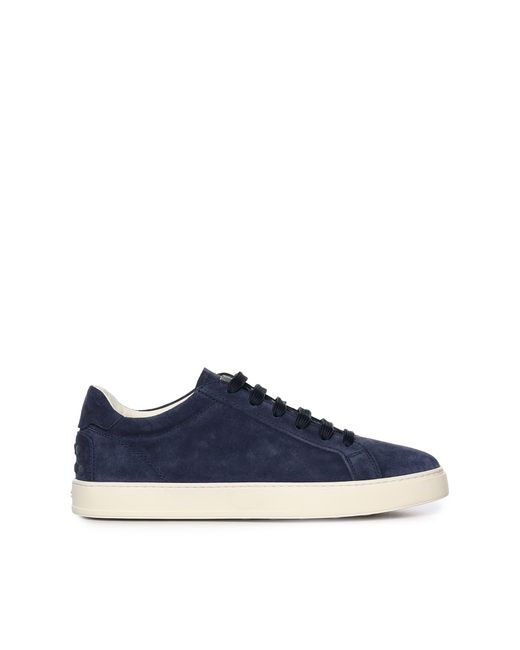 Tod's Blue Suede Sneaker for men