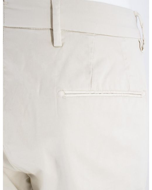 Luigi Borrelli Napoli White Trousers for men
