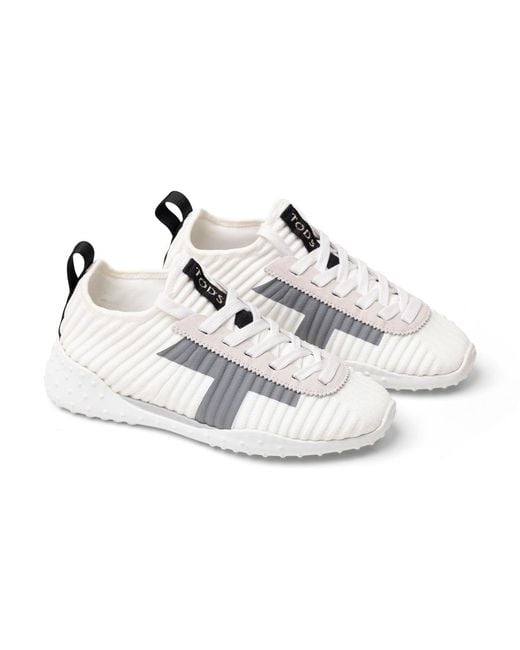 Tod's Black Tods Ribbed Lace-Up Sneakers