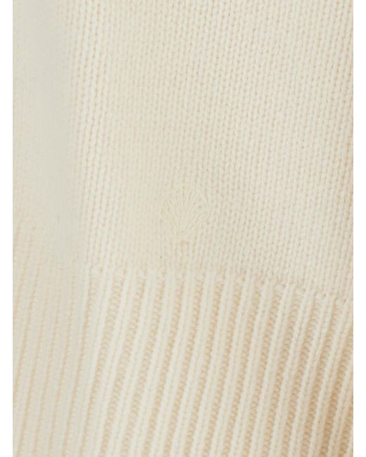 Loulou de Saison White Wool And Cashmere Sweater Tops
