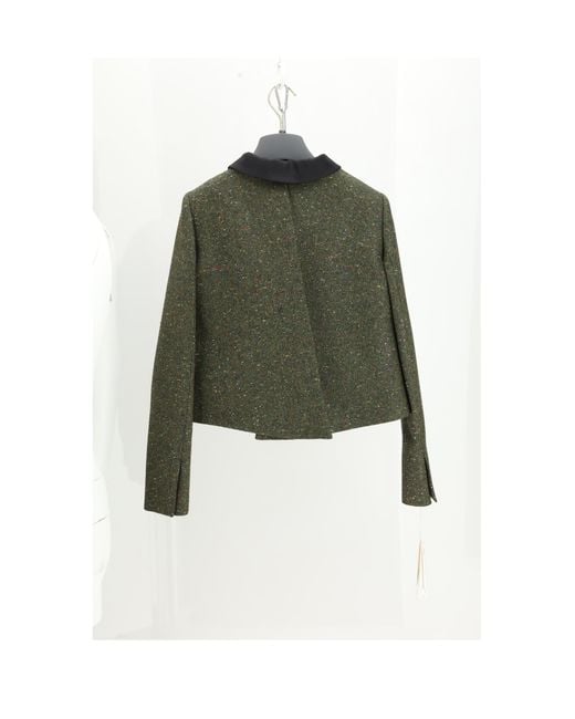 Dior Green Jacket Tweed Light Polyester
