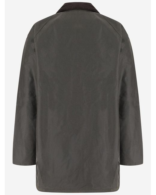 Barbour Gray Waxed Coat Beaufort Cotton Jacket for men