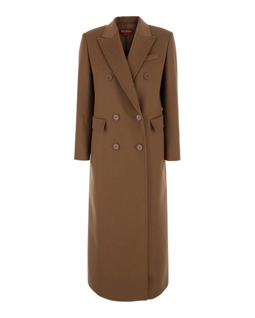 Max Mara Brown Coat Msteffige Wool
