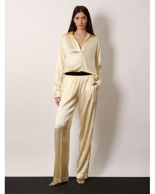 Tom Ford Natural Stretch Satin Trousers Silk
