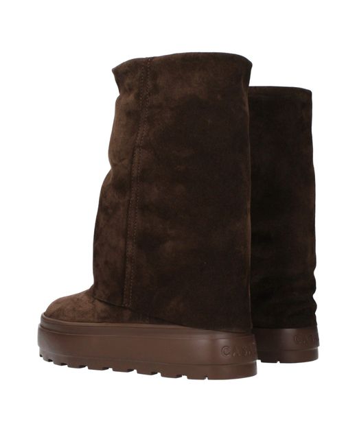 Casadei Brown Suede Boots/Cocoa