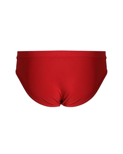 Dolce & Gabbana Red Swim Briefs In Run-resistant Technical Fabric for men
