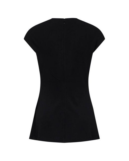 Totême Black Fluid Jersey Everyday Top
