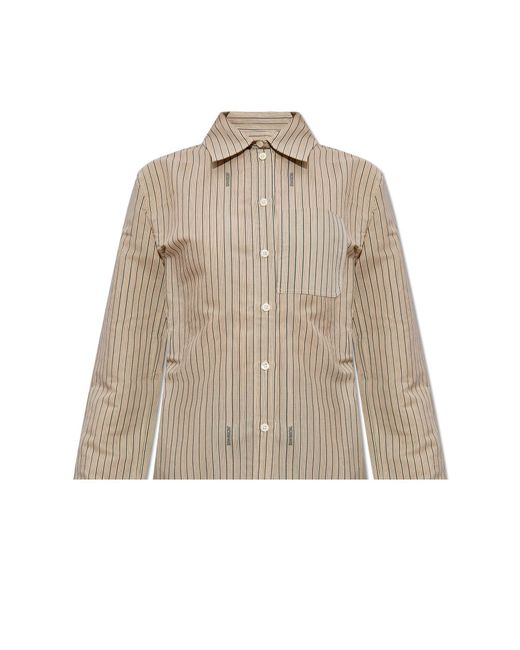 Jacquemus Natural Cotton Shirt With Opening