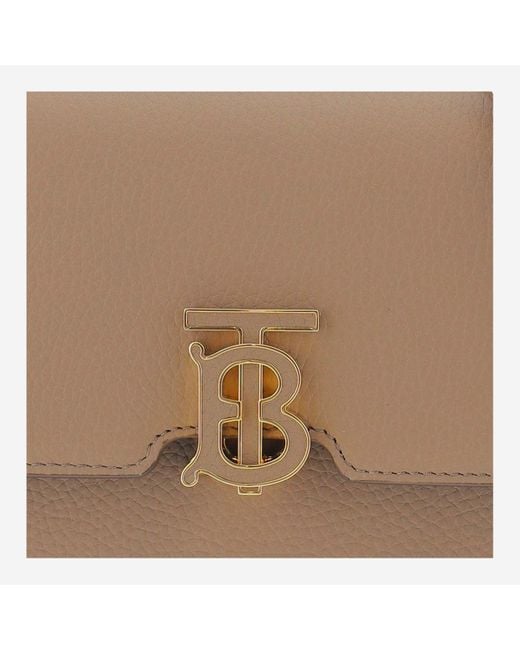 Burberry Brown Tb Mini Leather Bag