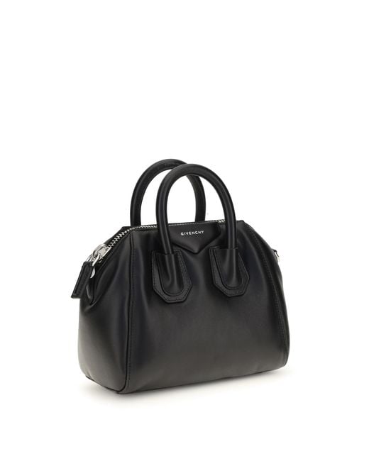 Givenchy Black Antigona Bomber Mini Handbag Lamb Ovis Aries Handbags