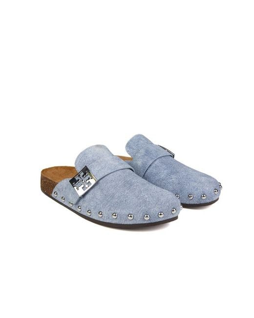 Tory Burch White Slides Cloud