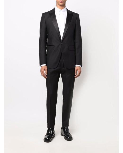 DSquared² Black Suit Berlin Virgin Wool Suits for men