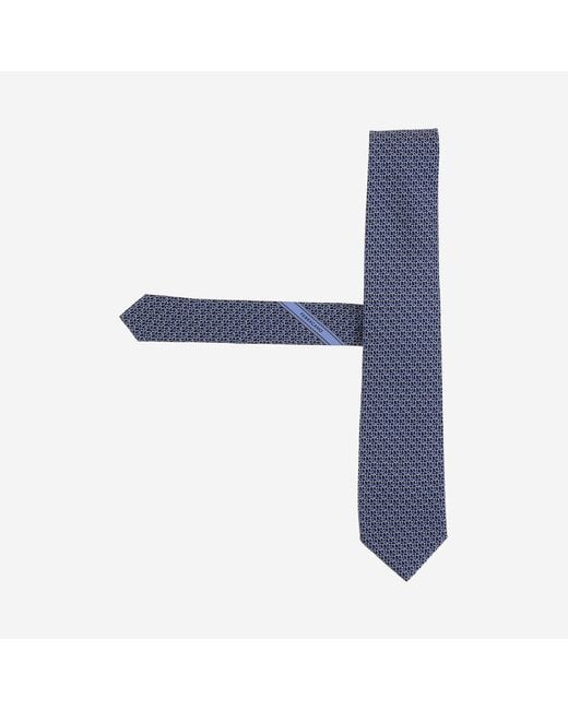 Ferragamo Blue Tie Silk — Ties & Bow for men