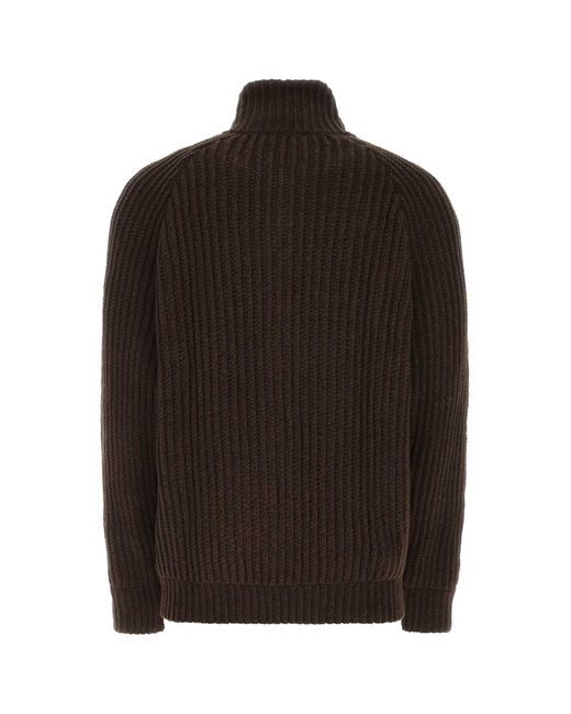 Etudes Studio Black Chocolate Wool Blend Sweater for men