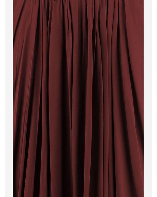 Sa Su Phi Purple Skirt Long Cotton-Blend