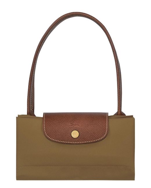 Longchamp Brown Shoulder Bag Polyamide