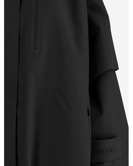 Save The Duck Black Jacket Nylon With Hood Polyester