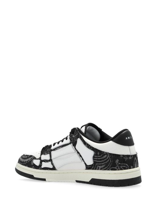 Amiri White Bandana Skel Top Lace-Up Sneakers for men