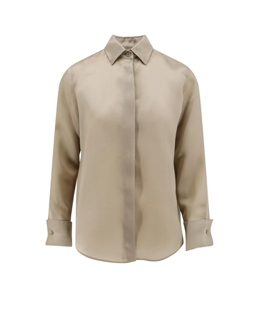 Max Mara Natural T-Shirts And Polos Seta