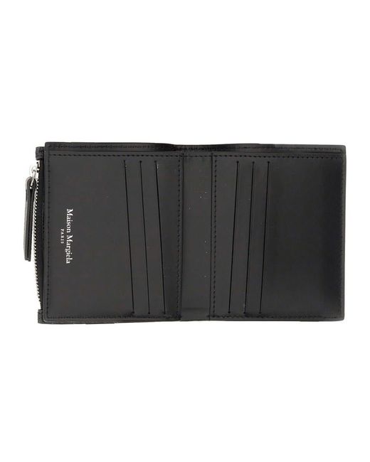 Maison Margiela Black Four Stitches Wallets & Card Holders for men