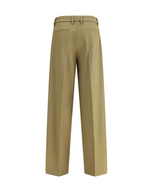 True Royal Green Virgin Wool Pants