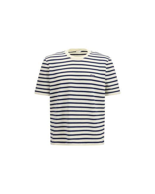 Prada Blue Cotton Sweatshirt for men