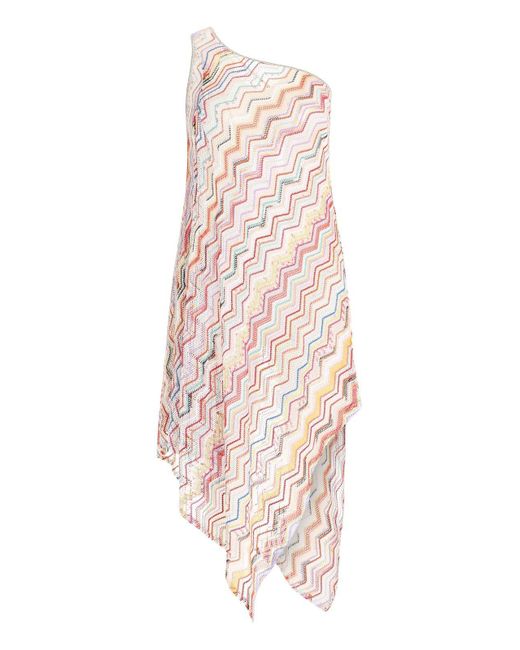 Missoni White Knitted Cover-up Dress