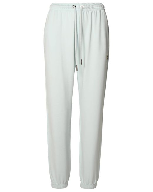 Moncler Gray Light Blue Cotton Trousers