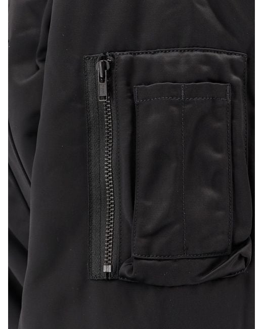 Adidas Black Recycled Nylon Bomber Polyamide Jacket
