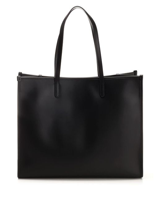 Dolce & Gabbana Black Leather Shopper for men