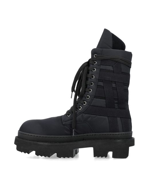 Rick Owens Black Army Megatooth Ankle Boot for men