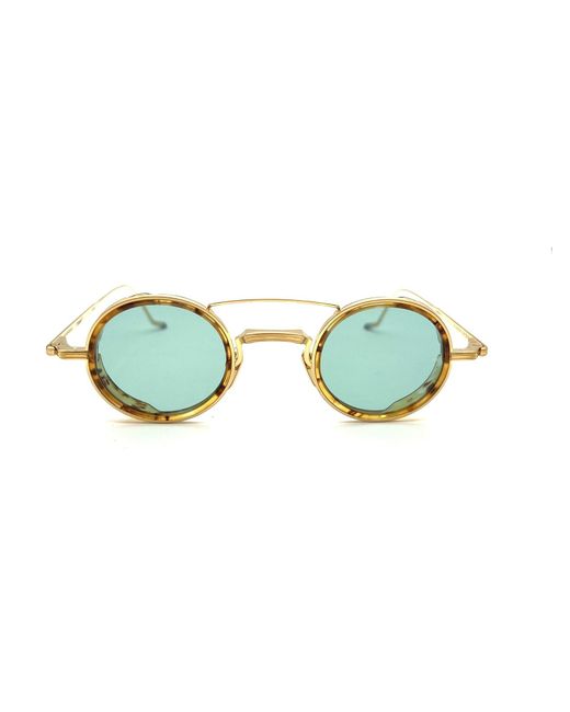 Jacques Marie Mage Green Round Frame Sunglasses