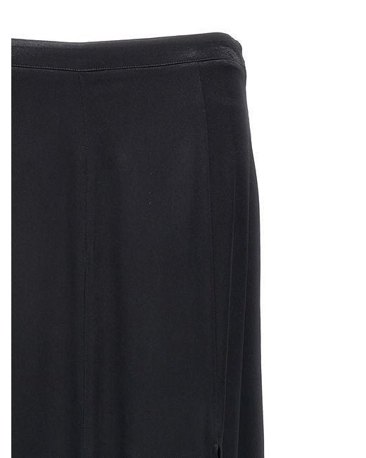 Twin Set Black Long Satin Skirt