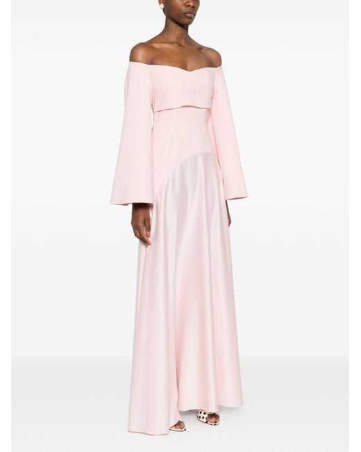 Solace London Pink Rina Maxi Dress