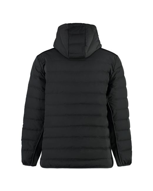 Thom Browne Black Hooded Down Jacket Polyester Padded for men