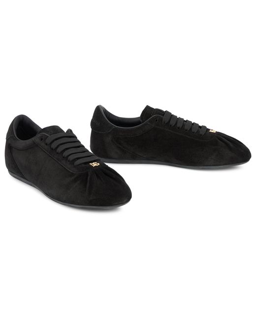 Dolce & Gabbana Black Sneakers Calfskin Trainers
