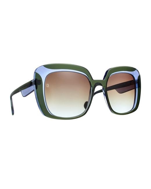 Caroline Abram Blue Ocilia Acetato Sunglasses
