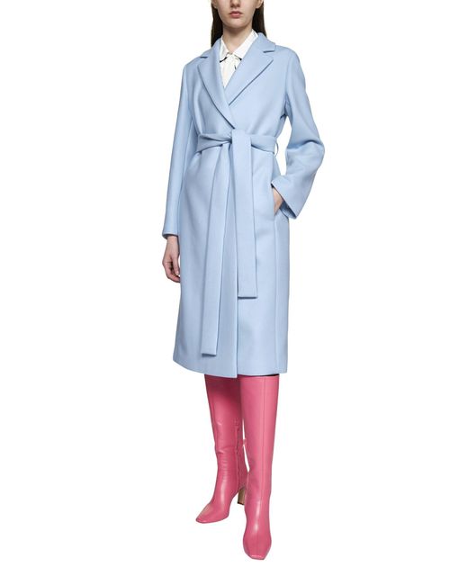 red valentino blue coat