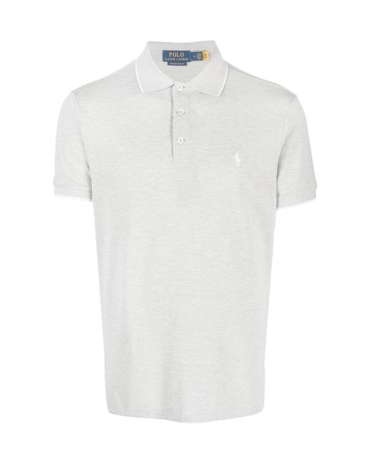 Polo Ralph Lauren White Classic Logo Polo Shirt Clothing & T-Shirts for men