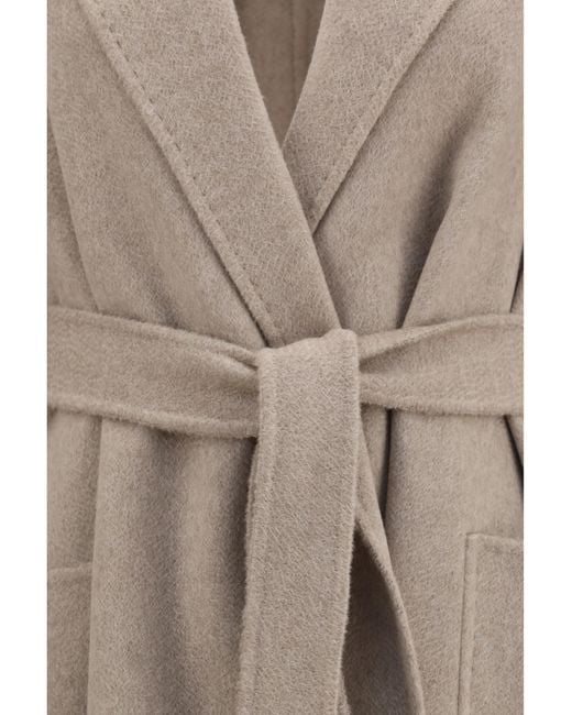 Max Mara Natural Ludmilla Coat Kashmir/Capra Hircus