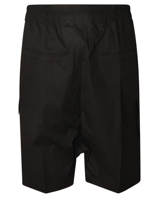 Rick Owens Black Cargobela Shorts for men